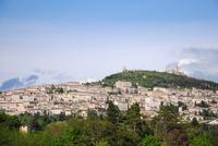 Assisi in der Abendsonne - auf der Rückfahrt von Spello