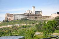 Assisi in der Abendsonne - auf der Rückfahrt von Spello