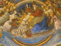 Freskenmalerei in der Apsis von F. Lippi