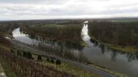 ... von Elbe (klein, ganz links) und Moldau (Mitte, breit), rechts der  Moldaukanal