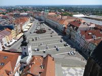 Markt Königgrätz von der heilig-Geist-Kirche