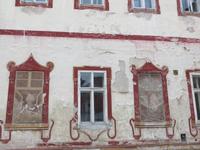 Schloss Kacov, Blindfesnter-Detail
