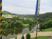 Blick auf die Sazava von Cesky Sternberk