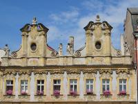 Kolin, Markt mit Häuserdetail