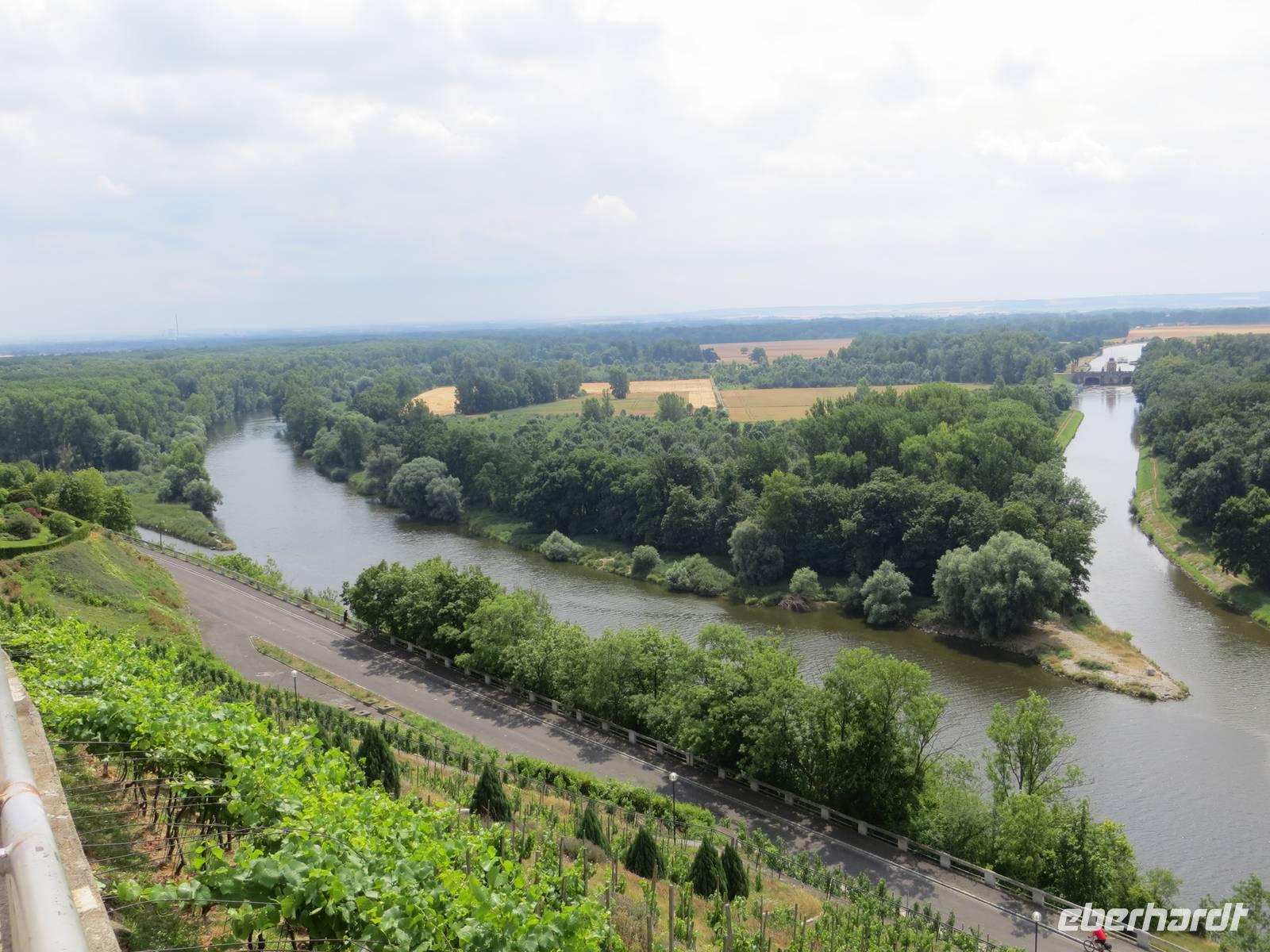 Melnik, Zusammenfluss von Elbe und Moldau