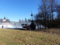 Schneekanonen im Einsatz...