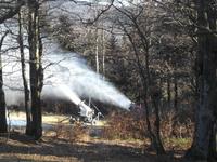 Schneekanonen im Einsatz...