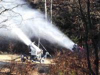 Schneekanonen im Einsatz...
