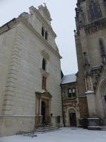 Reste des romanischen Bischofspalastes in Olomouc