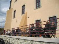 Abschied bei einem Glas Wein