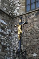 Jesus-Skulptur an der St. Peter und Paul Kathedrale