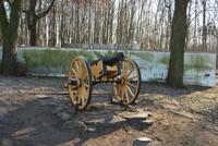 Kanone am Denkmal der Austerlitz-Schlacht