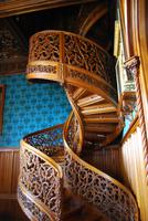 Wendeltreppe im Schloss Lednice