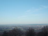 Blick vom heiligen Berg (Svatý Kopecek) auf Olmütz