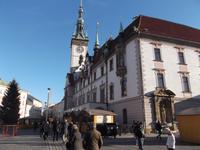 Rathaus auf dem Hauptmarkt, dem Oberring, in Olmütz