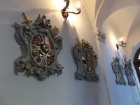 Schloss Bruntál, Wappen der Deutschordensmeister