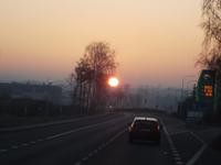 letzter Sonnenuntergang im scheidenden Jahr 2016 