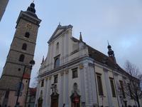 Budweis, schwarzer Turm und Hl. Nikolaus Kirche