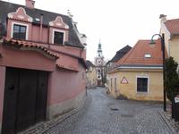 eines der schmalen Taborer Gässchen