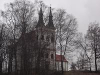 barocke Wallfahrtskirche Sta. Barbara bei Mnich in Südböhmen