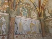 Wandgemälde in der Basilika von Trebic