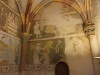 Wandgemälde in der Basilika von Trebic