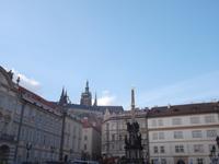 Blick vom Kleinseitner Kirchplatz zum Veitsdom