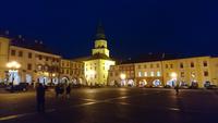 Blick zum Schloss Kromeriz am Abend