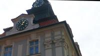 Josefov jüdisches Rathaus mit 2 Uhren