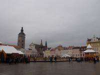 DSCN2328  Markt mit Samson Brunnen,Nikolaus Kirche,Schwarzer Turm