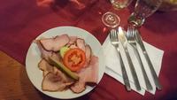 Vorspeise zur Weinverkostung in Cejkovice