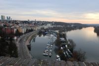 Blick von Vysehrad auf die Moldau
