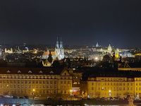Blick auf abendliches Prag 