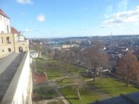 Prager Burg Blick aus dem Fenster