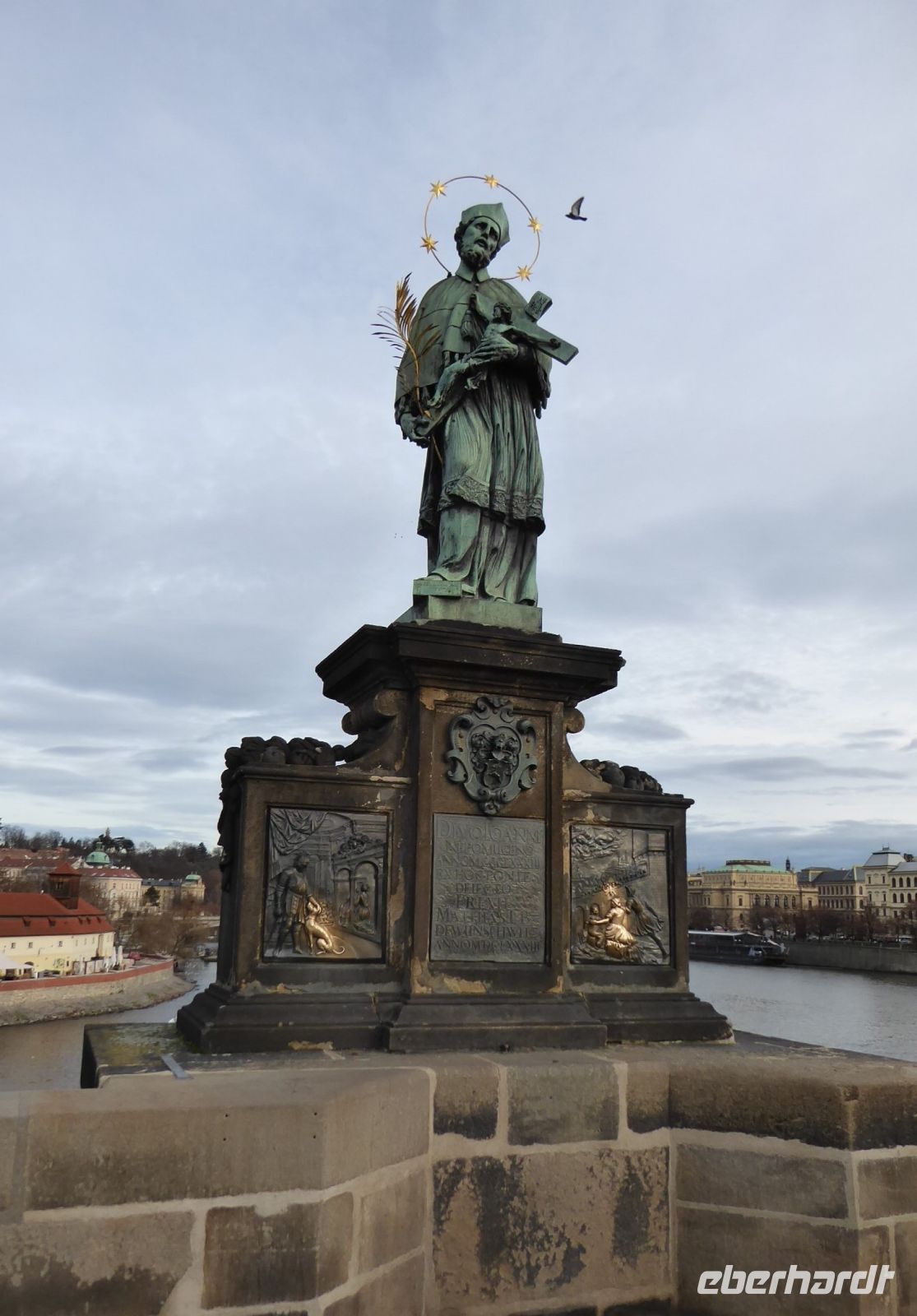 Prag Karlsbrücke Hl.Johannes von Nepomuk