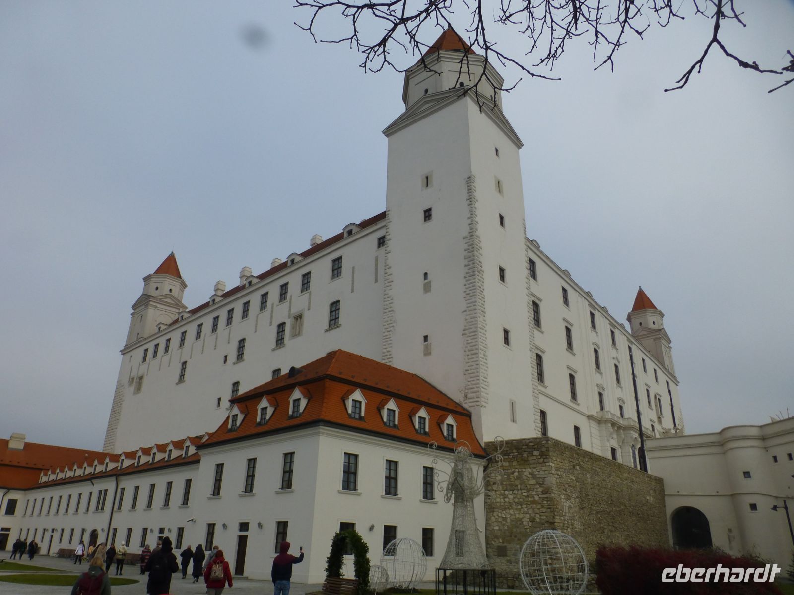 Die Burg Bratislava, hoch über der Stadt