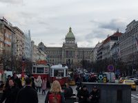Auf dem Wenzelsplatz mit Blick zum Nationalmuseum