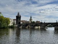 Die Karlsbrücke, Blick vom Schiff