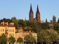 Der Vyšehrad an der Moldau