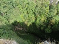 Blick in die Schlucht von der Aussichtsplattform