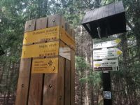 Markierungen auf Macocha