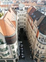 Blick vom Alten Rathaus auf die untere Gasse, Brünn
