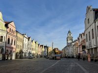 3. Tag – Neujahrsausflug nach Trebon und Telc – Stadtführung in Trebon – Marktplatz mit Pestsäule