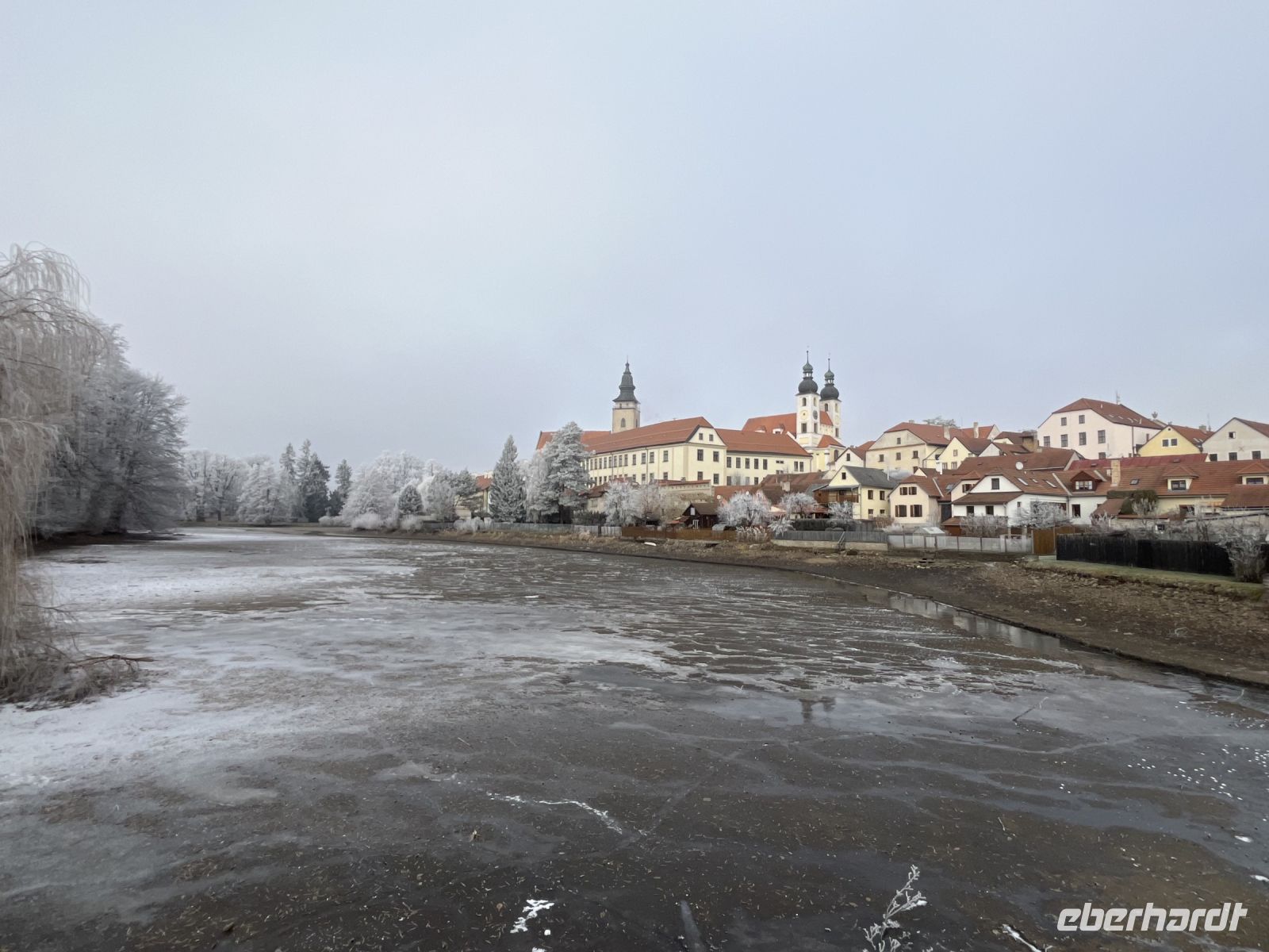 01.01.2025 Ankunft in Telc - das romantische Schloss an den Teichen