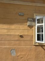 81-Markierungen von Moldau-Hochwassern