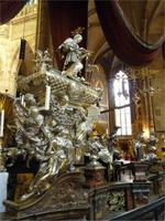 Grabmal aus Silber vom H.Nepomuk