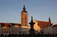 Premysl Ottokar II.-Platz in Budweis & Schwarzer Turm