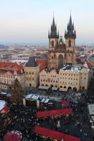 Blick vom Altstädter Rathausturm in Prag