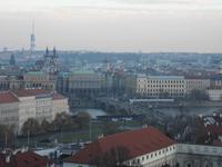 Blick auf die Prager Altstadt und Fernsehturm