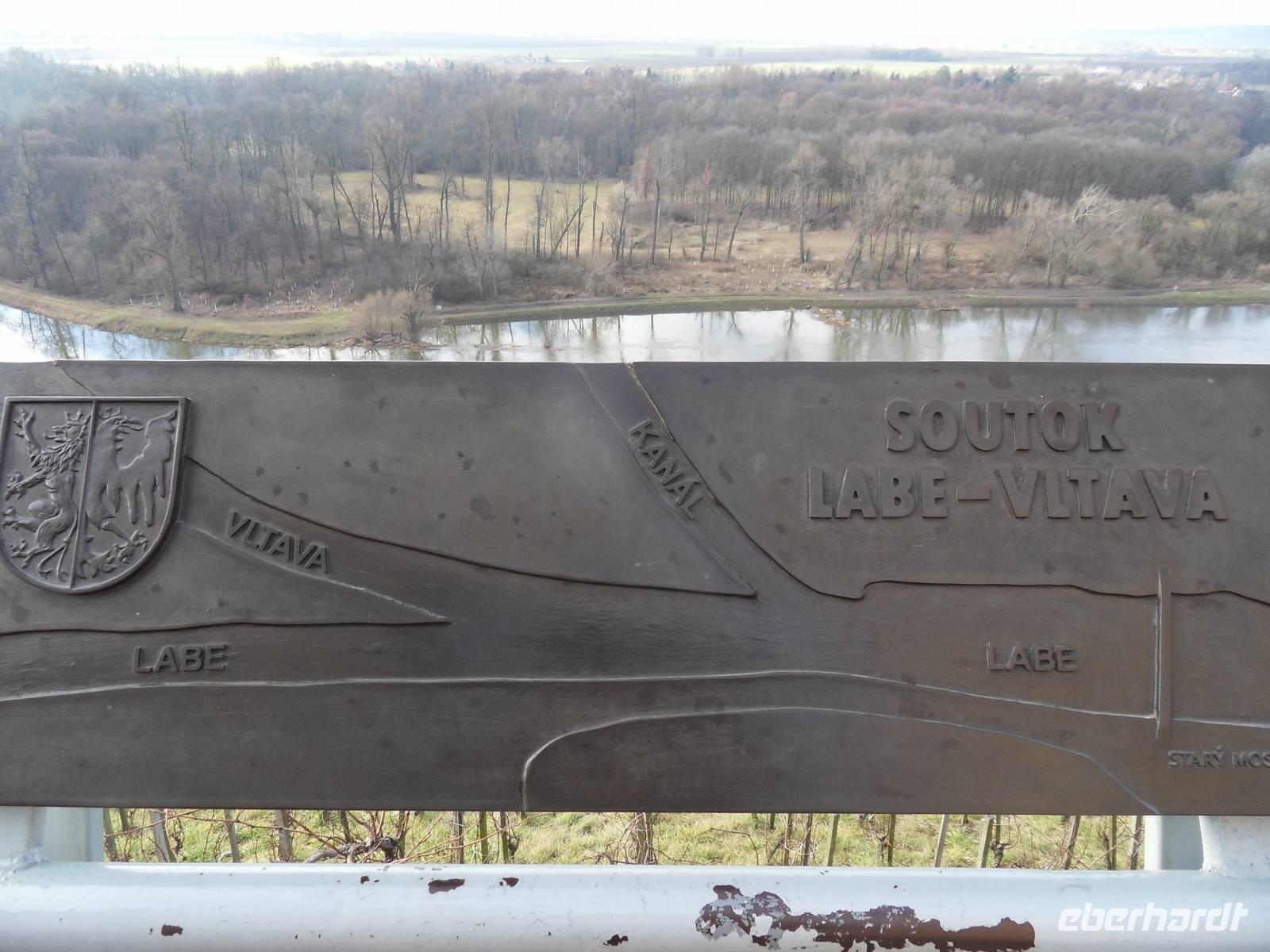 Verwechslung ausgeschlossen - Elbe und Moldau in Melnik